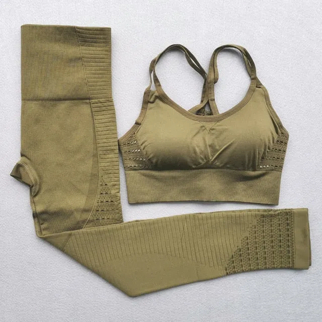 Yoga Set Seamless Fitness Suits